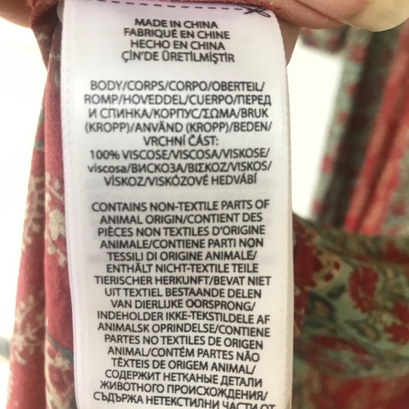 Polo Ralph Lauren Rust and blue Floral/Paisley Fall Patch Print Long Maxi Dress - Picture 5 of 5